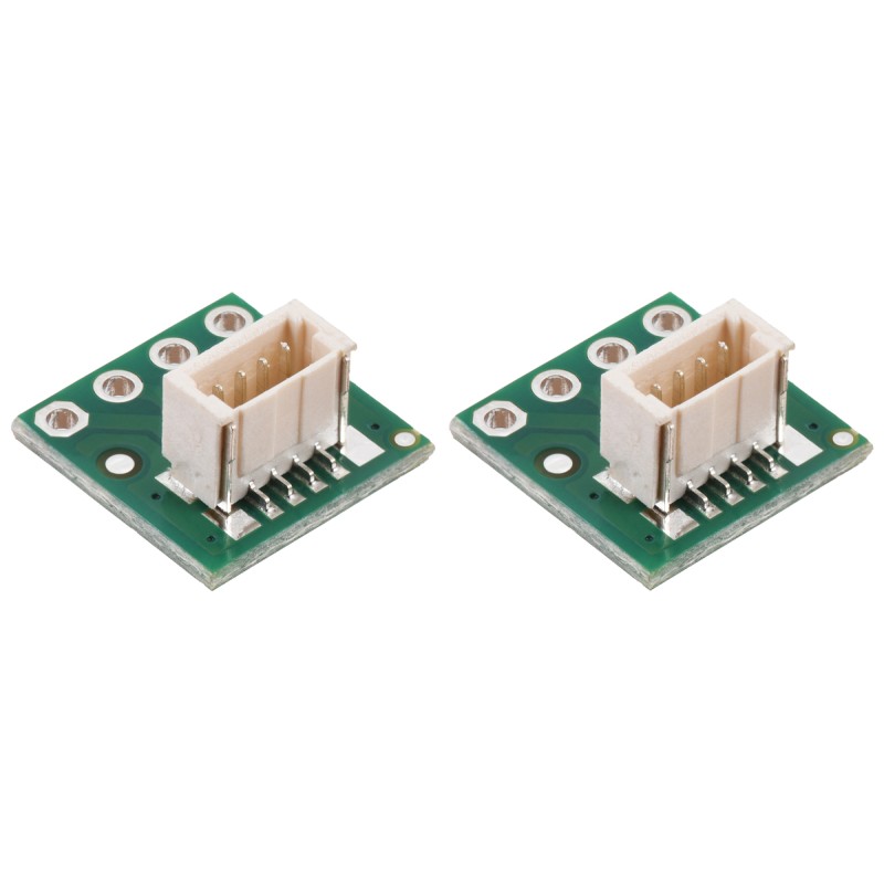 Breakout boards for JST SH-Style Connectors with 0.1″ pitch screw terminal blocks.
