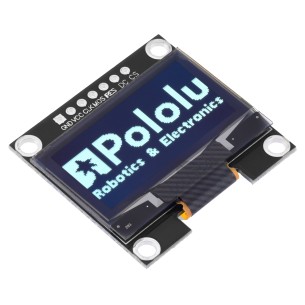 Wyświetlacz OLED graficzny 128×64, 1,3″, białe piksele, SPI, czarna płytka PCB - Pololu 3761