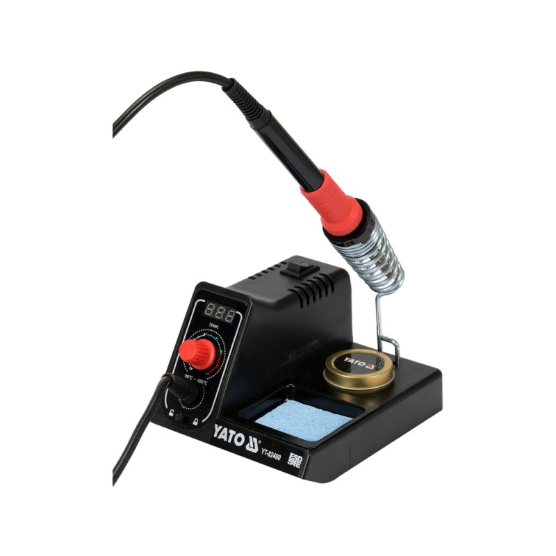 Stacja lutownicza z wyświetlaczem LED 60W - Yato YT-82460