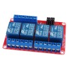 modRL04_ISO - power module with four 5V relays and optoisolation of inputs