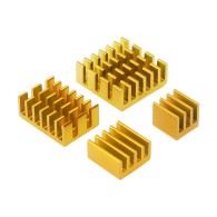 Zestaw aluminiowych radiatorów do Raspberry Pi 4B, złote - 4 szt.