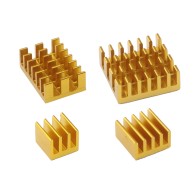 Zestaw aluminiowych radiatorów do Raspberry Pi 4B, złote - 4 szt.