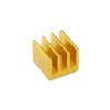 Set of aluminum heat sinks for Raspberry Pi 4B, gold - 4 pcs.