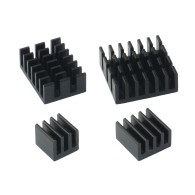 Set of aluminum heat sinks for Raspberry Pi 4B, black - 4 pcs.