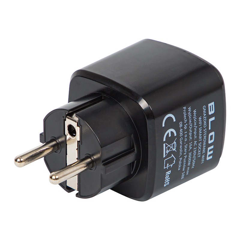 Smart WiFi Socket TUYA V3 Black Blow