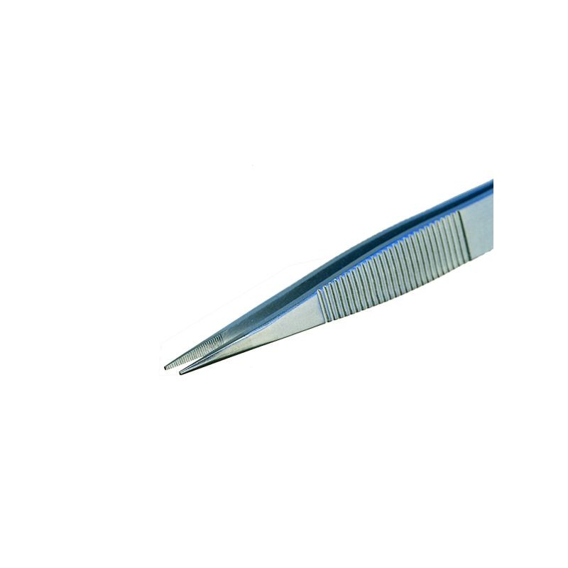Sharp tweezer with serrated grip – Piergiacomi 00D SA