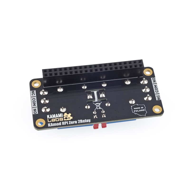 KAmodRPi Zero 2Relay - модуль з 2 реле для Raspberry Pi Zero