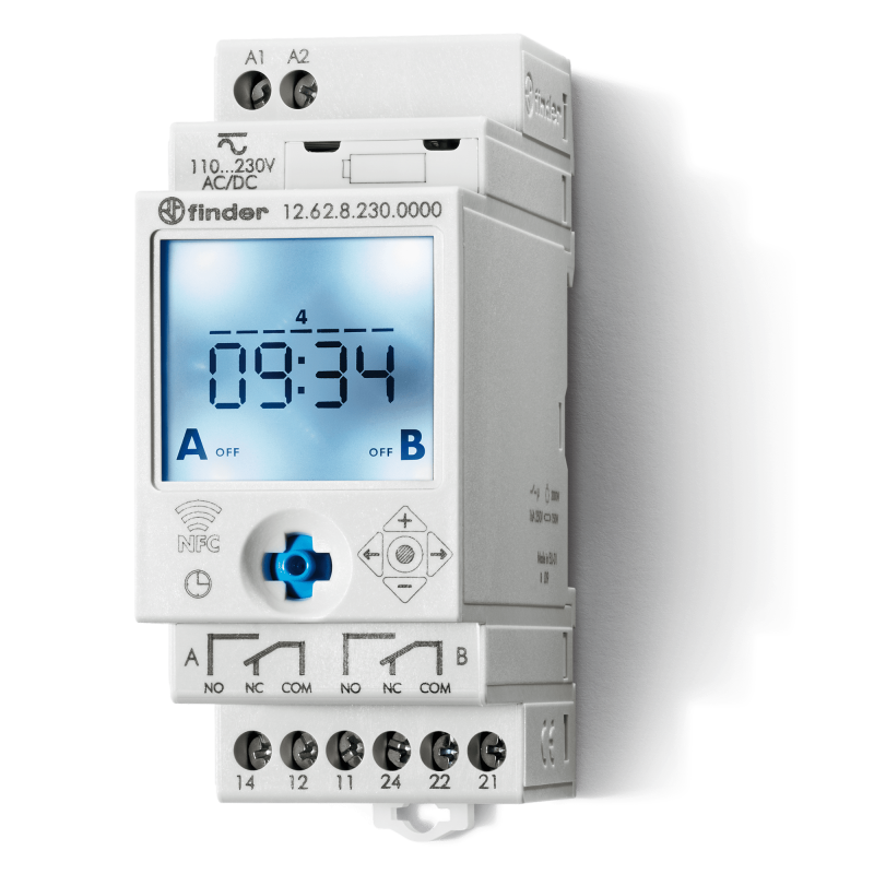 Time switch 250 VAC 16 A – Finder 12.62.8.230.0000
