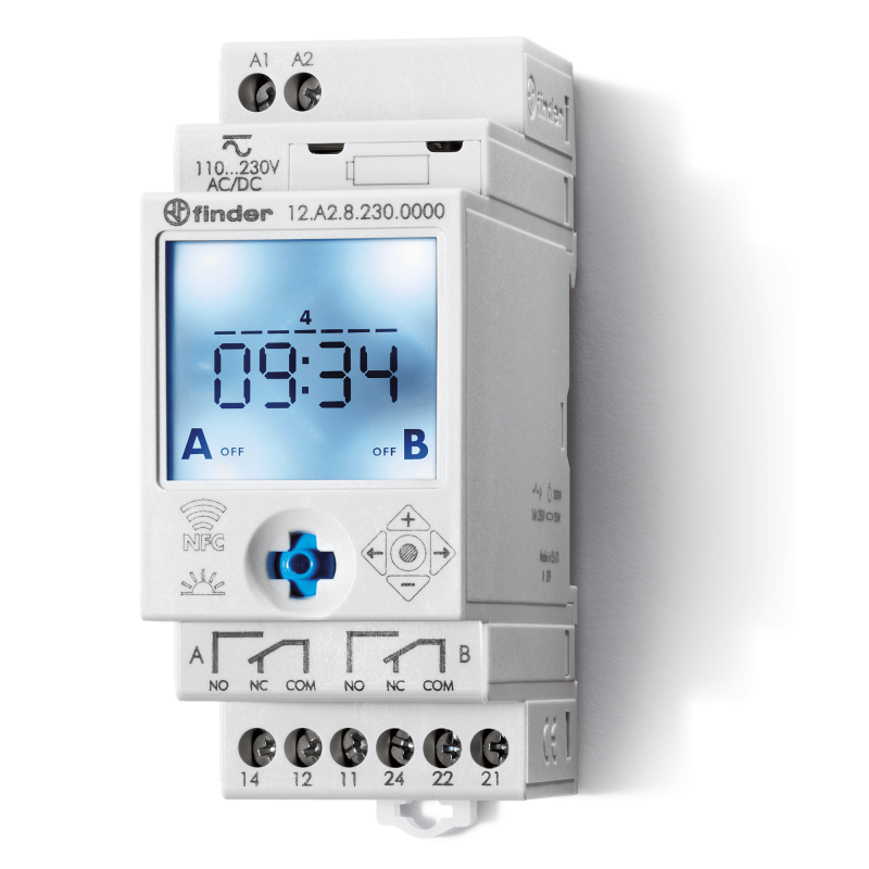 Time switch 16A, 250VAC – Finder 12.A2.8.230.0000