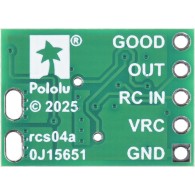 Schematic diagram of the Pololu RC Switch with Isolated Solid State Relay/Switch, SPST.