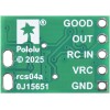 Schematic diagram of the Pololu RC Switch with Isolated Solid State Relay/Switch, SPST.
