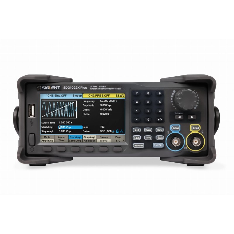 Siglent SDG1022X Plus - 2-канальний генератор функцій 25 МГц