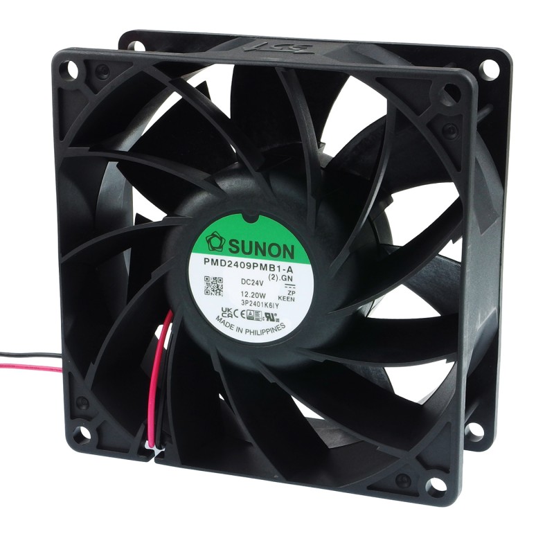 Sunon PMD2409PMB1-A(2).GN – Axial DC Fan, 24VDC, 92×92×38 mm