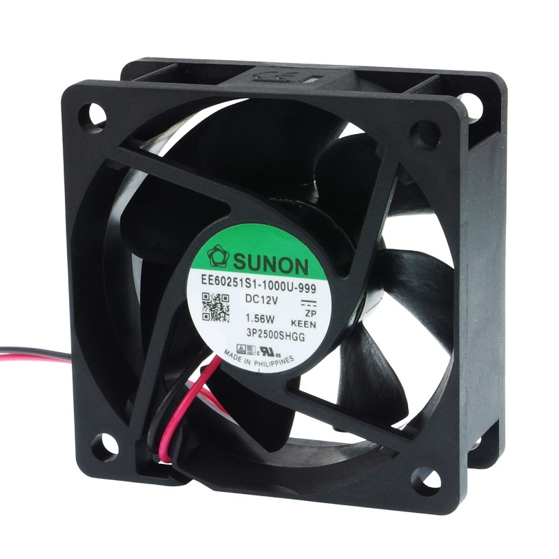 Sunon EE60251S1-1000U-999 – Axial DC Fan, 12VDC, 60×60×25 mm