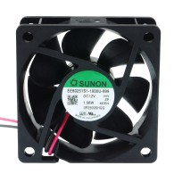 Sunon EE60251S1-1000U-999 – Axial DC Fan, 12VDC, 60×60×25 mm