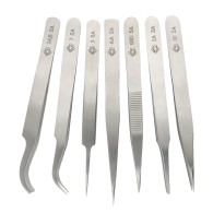 7-piece steel tweezer set – Piergiacomi PN-KIT7T