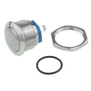 MSW0133 - bistabilny przycisk 19mm (srebrny)
