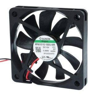 DC axial fan 0,9W 60x60x10 mm