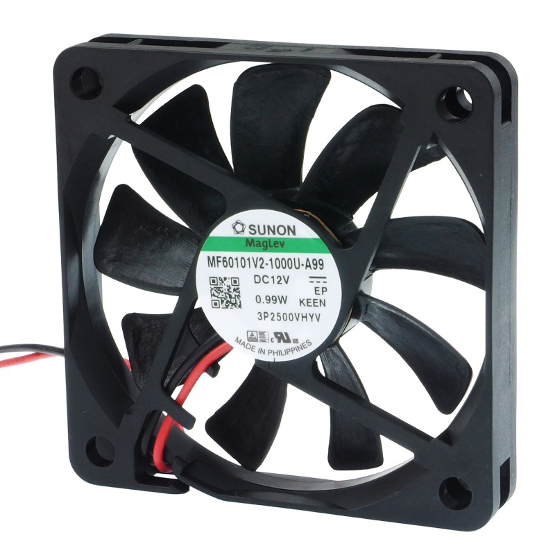 DC axial fan 0,9W 60x60x10 mm