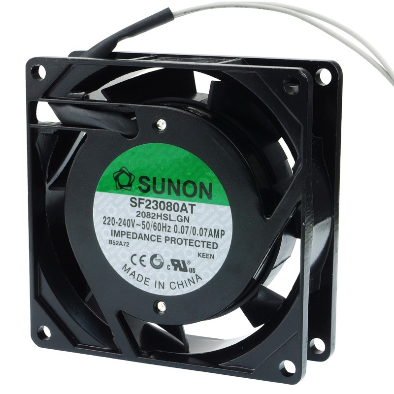 Sunon SF23080AT2082HSL.GN – Axial AC Fan, 230VAC, 80×80×25 mm