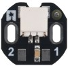 JST SH-Style Connector Boards for Micro Metal Gearmotors (Back-Entry version on left, Side-Entry version on right).