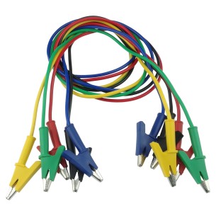 Set of 5 Alligator Clip Cables