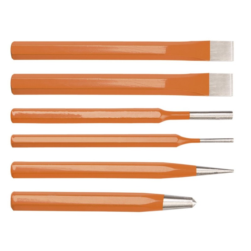 Set of punches, chisels and center punches 6 pcs. Neo Tools 33-061