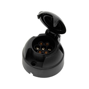 7‑pin trailer socket for car 12/24 V