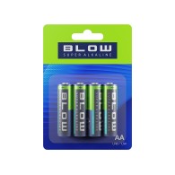 BLOW SUPER ALKALINE AA LR6 battery blister pack of 4 pcs