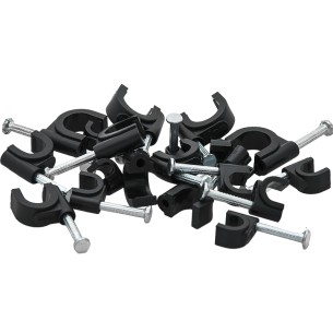 8 mm black round cable clip