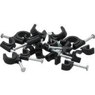 8 mm black round cable clip