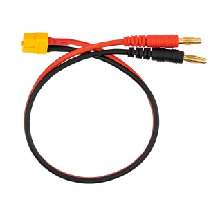 Adapter z wtykiem XT60 i wtykami bananowymi 4mm do ładowarki - ToolkitRC