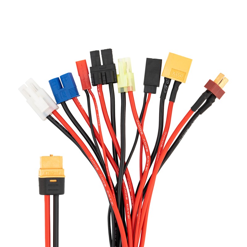 Adapter złącze XT60 żeńskie do 8 rodzajów złączy - ToolkitRC
