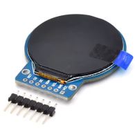 GC9A01 – round TFT IPS display 1.28" 240×240 px, SPI