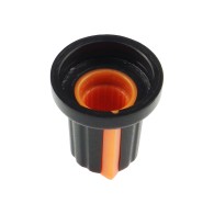 Pokrętło potencjometru 6mm (pomarańczowe)