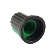 Pokrętło potencjometru 6mm (czarno-zielone)
