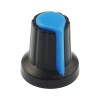 6mm potentiometer knob (black&blue)