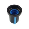 Pokrętło potencjometru 6mm (czarno-niebieskie)