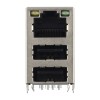Złącze kątowe do PCB 2x USB 2.0 typu A + RJ45
