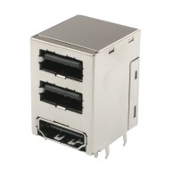 Złącze kątowe do PCB 2x USB 2.0 typu A + HDMI 1.4