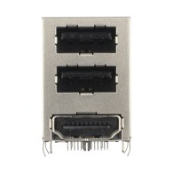 Złącze kątowe do PCB 2x USB 2.0 typu A + HDMI 1.4