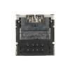 Right-angle PCB connector 2x USB 2.0 Type-A + HDMI 1.4