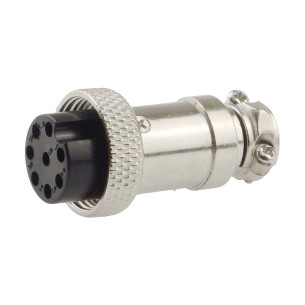 NC-519 8p – 8-channel microphone connector, panel-mount, solder type, 125V 4A