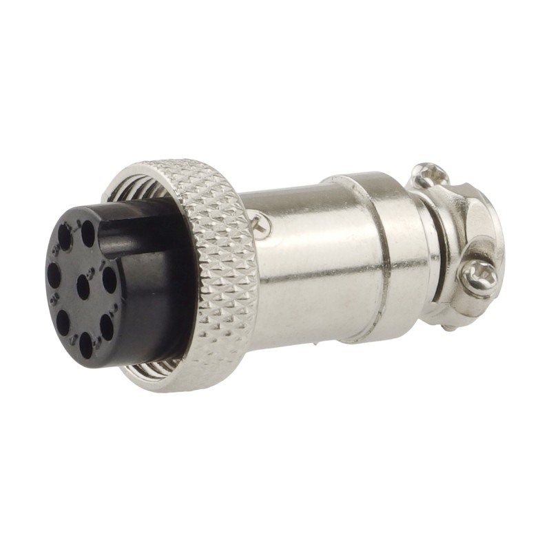 NC-519 8p – 8-channel microphone connector, panel-mount, solder type, 125V 4A