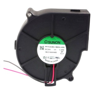 DC blower fan 1,13W 75x75x30 mm