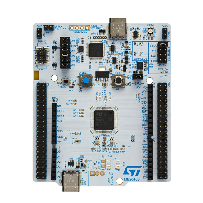 NUCLEO‑C071RB – płytka rozwojowa STM32 Nucleo‑64 z mikrokontrolerem STM32C071RB, ARM Cortex‑M0+