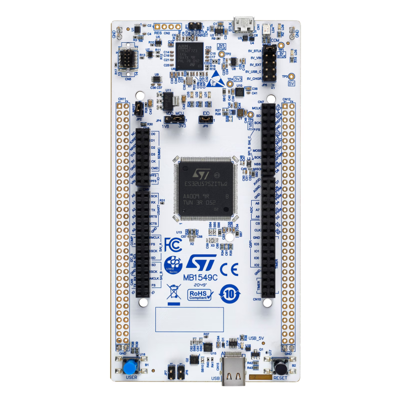 NUCLEO‑U5A5ZJ‑Q – płytka rozwojowa STM32 Nucleo‑144 z mikrokontrolerem STM32U5A5ZJ, ARM Cortex‑M33, złącze ST Zio