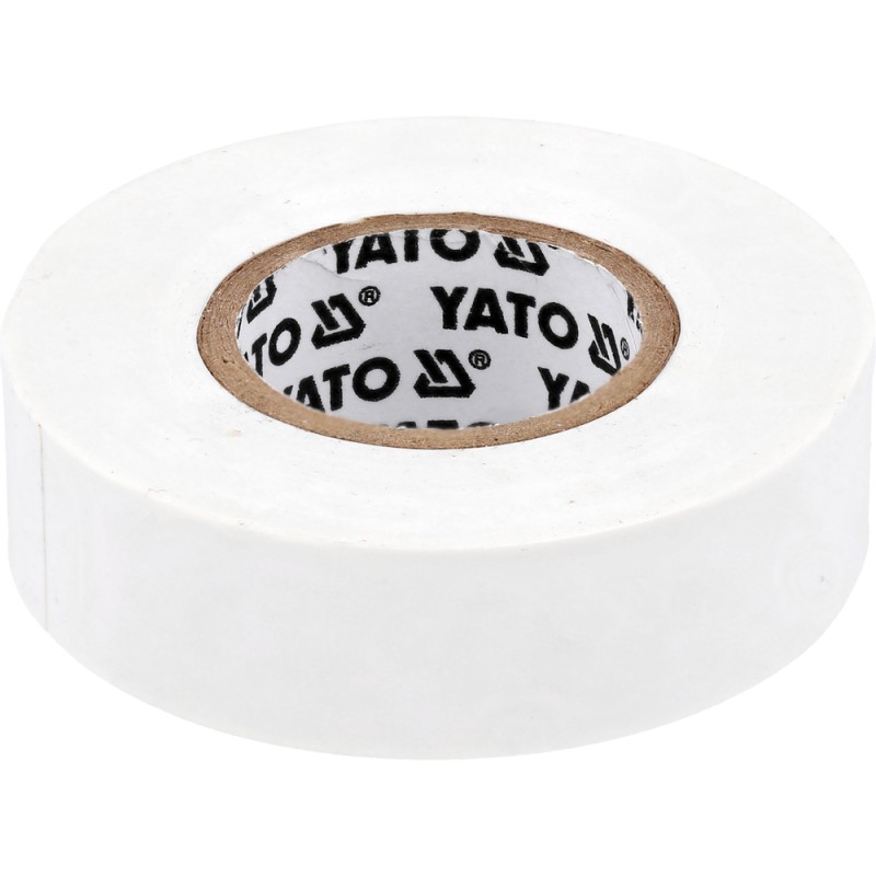 PVC electrical insulation tape 19 mm × 20 m × 0.13 mm, white - YATO YT-81656