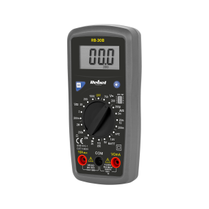 REBEL RB-30B – Digital universal multimeter, DC/AC, diode and transistor test, backlit display