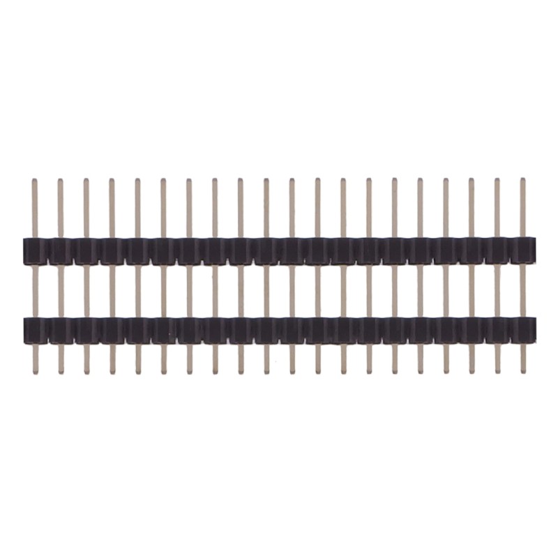 Listwa kołkowa 2x20 pin piętrowa raster 2,54 mm